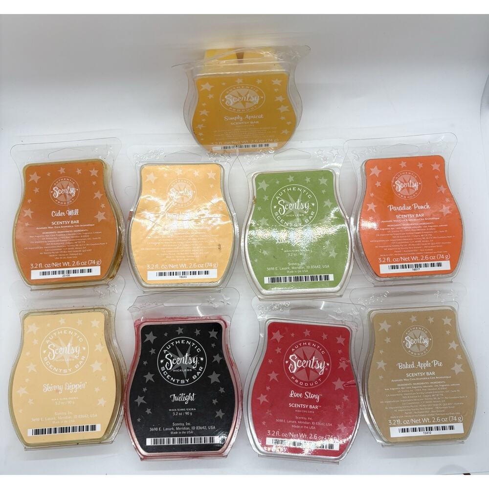 Scentsy Lot 9 Wax Melts Some Retired Scents NEW Fall Florals Fruity Etc